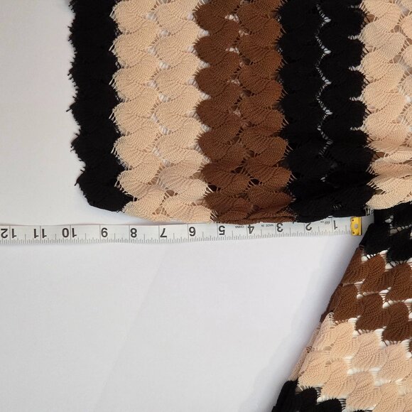 NWT - Alfred Dunner Lace Textured Top 3X Neutral Multi, 3/4 Sleeve, Thin Liner - Picture 6 of 11